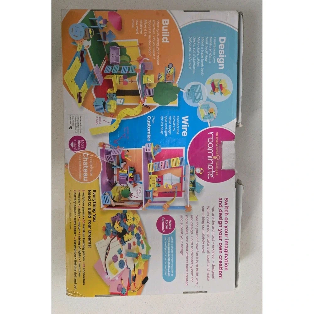 Roominate Chateau Wired Building Kit 131 Pieces Ages 6+ RM3002-DH